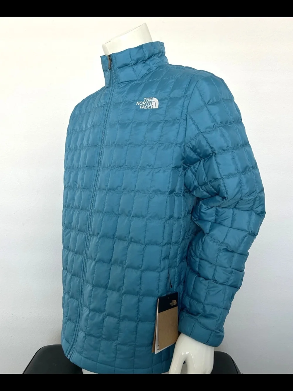 The North Face Men's Teal Quilted Puffer Jacket